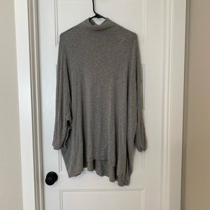 Gray poncho